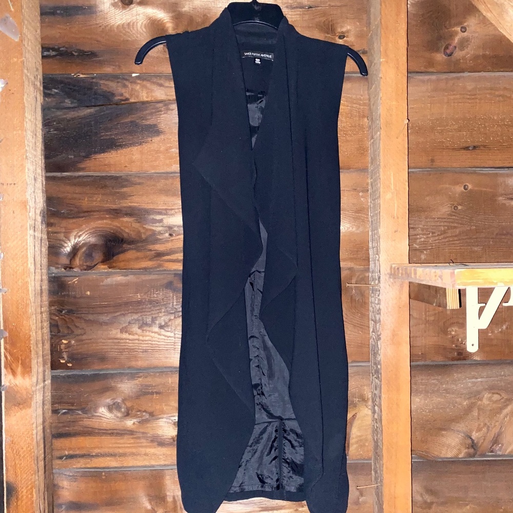 Black Duster Vest